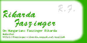 rikarda faszinger business card